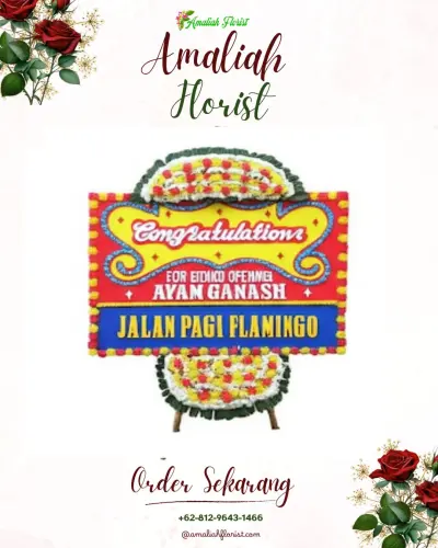 Bunga Papan Congratulation di Rowoboni